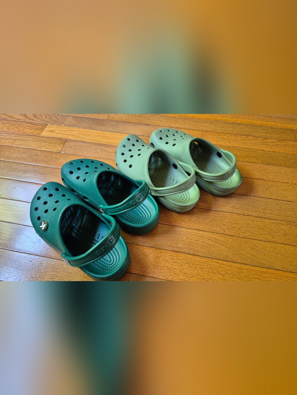 Emerald Green Crocs - Nearly New! - Picture 7 of 7